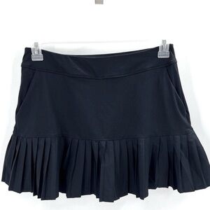 Top Golf Black Pleated Golf Skort Skirt